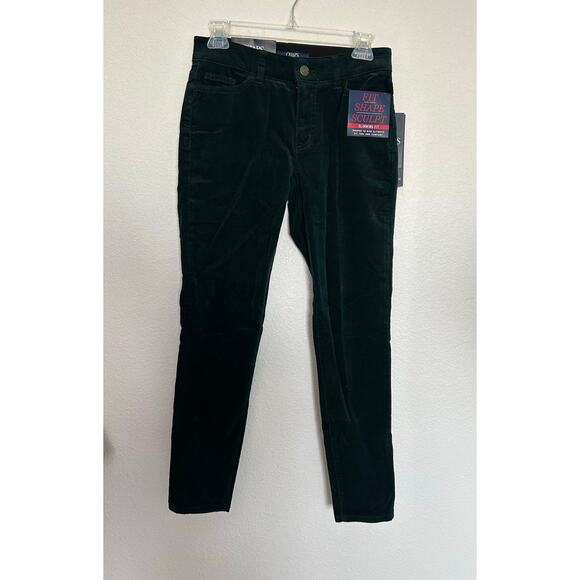 Chaps Emerald Green Corduroy Fit Shape Slimming Fit Sculpt Pants - 2 - Picture 1 of 7